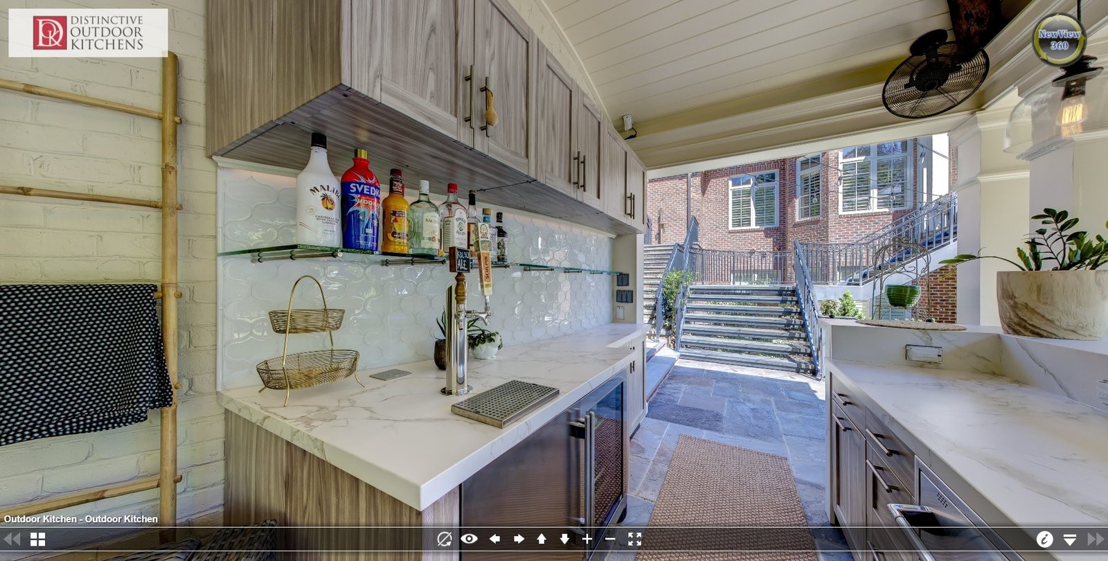 Poolside Outdoor Kitchen by Distinctive Outdoor Kitchens in Raleigh, NC